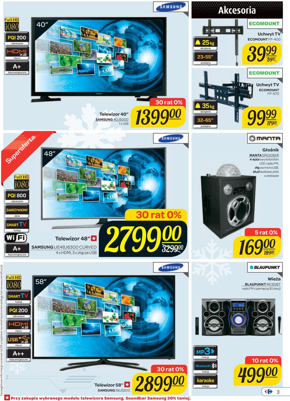 odświeżanie ZAKRZYWIONY ekran SMARTTV A+ Telewizor 48 SAMSUNG UE48J6300 CURVED 4 x, 3 x USB 27 00 32 00 169 00 189 00 SMARTTV PQI 200 odświeżanie USB x2 x2 A++ 58 Telewizor