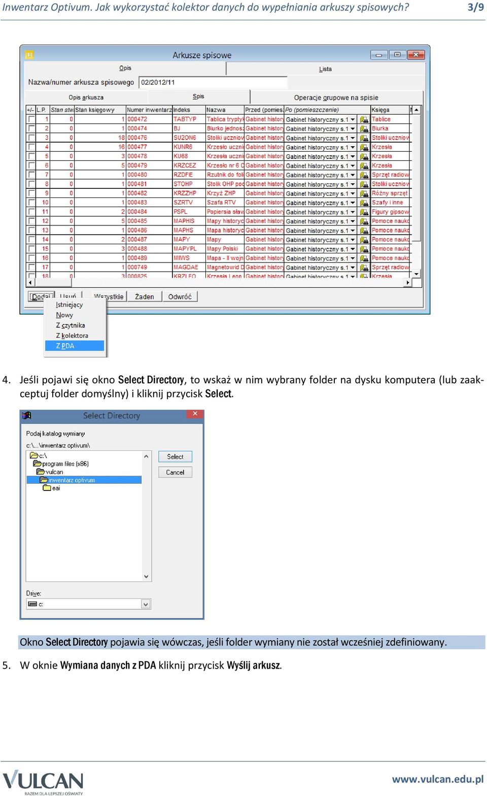 zaakceptuj folder domyślny) i kliknij przycisk Select.