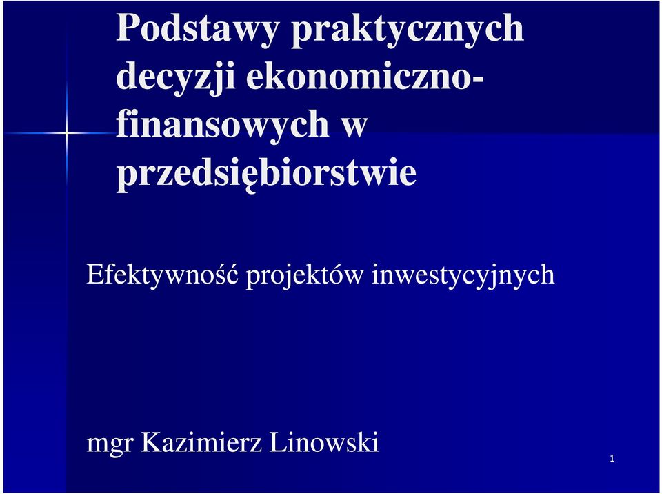 przedsiębiorstwie Efektywność