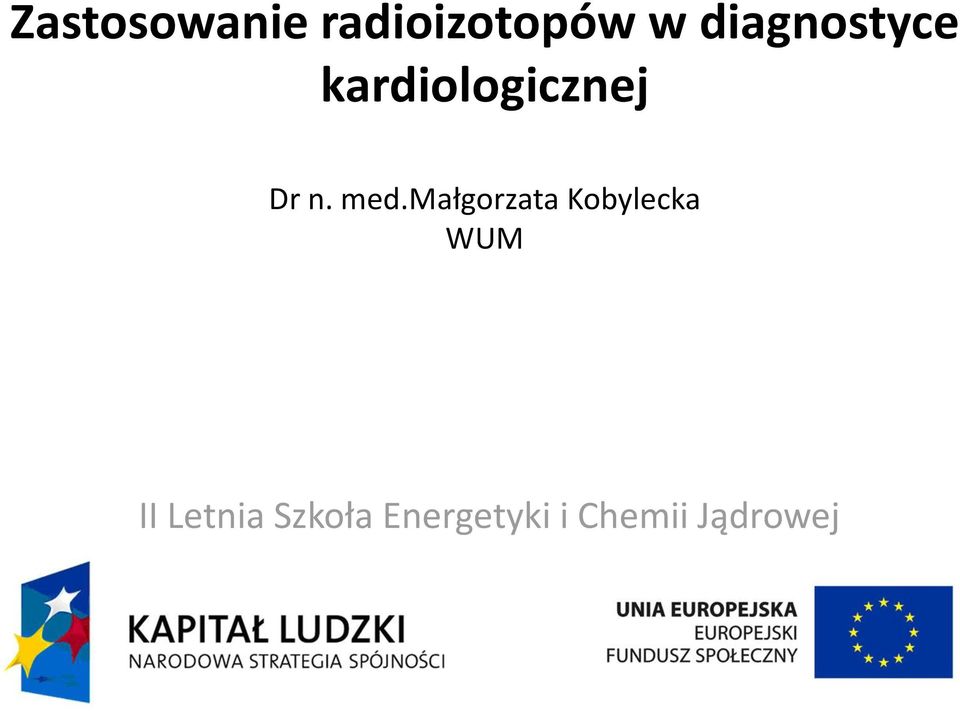 med.małgorzata Kobylecka WUM II