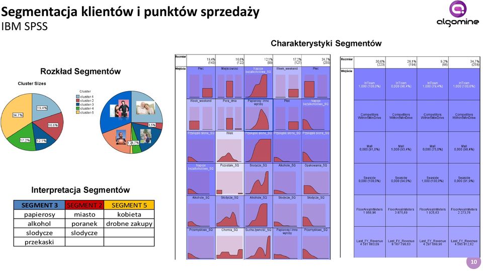 Segmentów SEGMENT 3 SEGMENT 2 SEGMENT 5 papierosy miasto