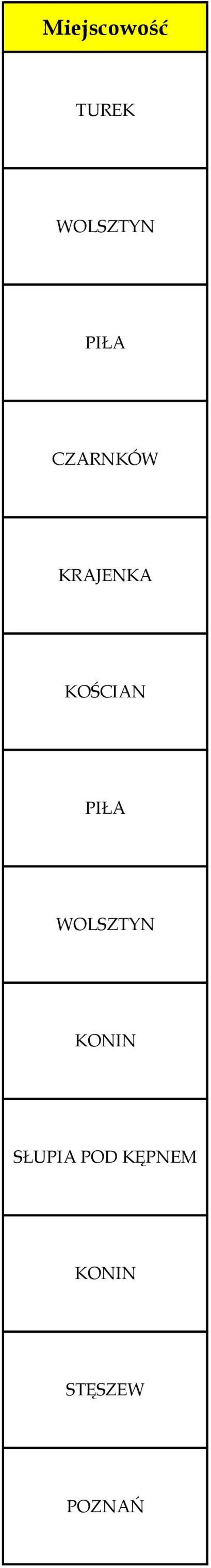 WOLSZTYN KONIN SŁUPIA POD