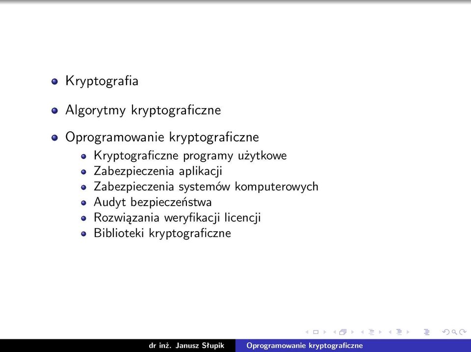 aplikacji Zabezpieczenia systemów komputerowych Audyt