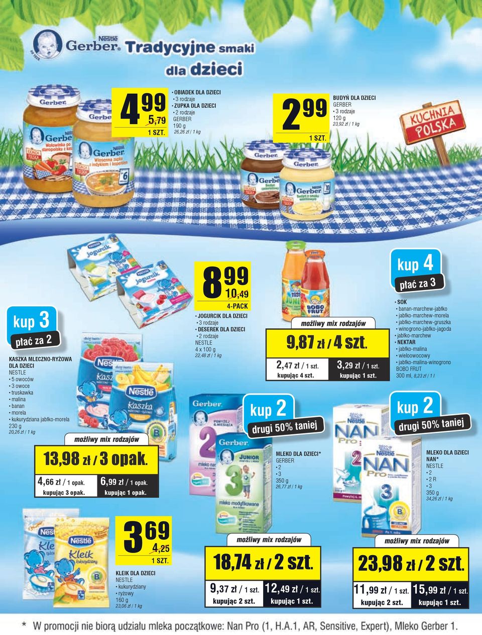 2,47 zł / kupując 4 szt. drugi 50% taniej 9,87 zł / 4 szt.
