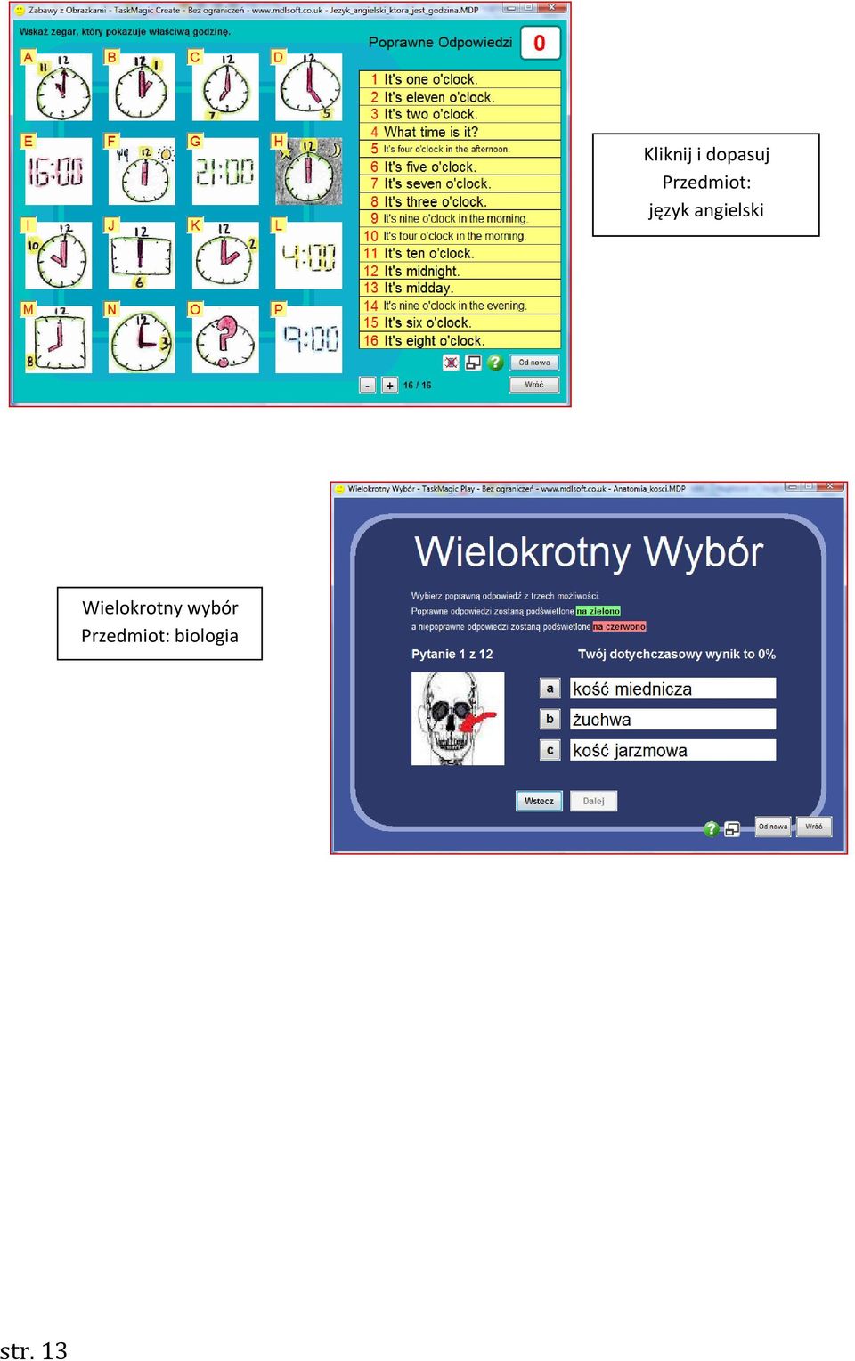 angielski Wielokrotny