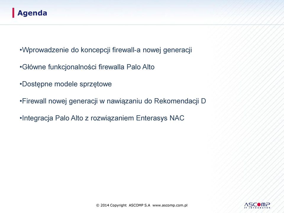 Dostępne modele sprzętowe Firewall nowej generacji w