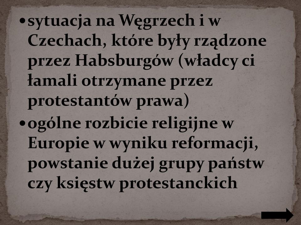 protestantów prawa) ogólne rozbicie religijne w Europie w