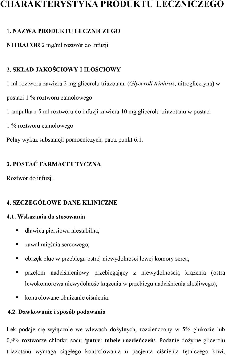 mg glicerolu triazotanu w postaci 1 