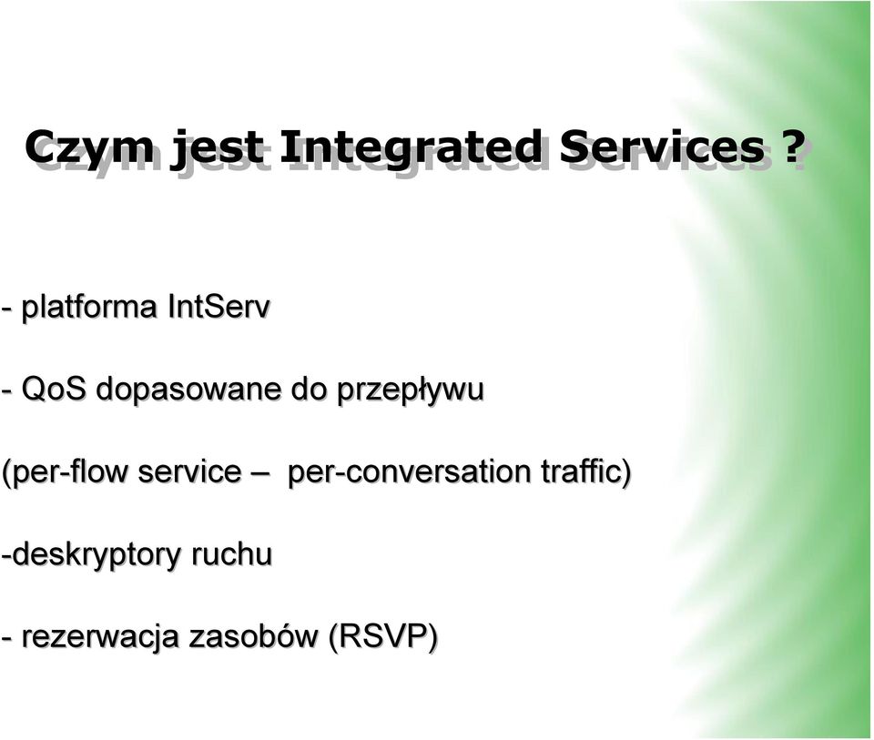 przepływu (per-flow service