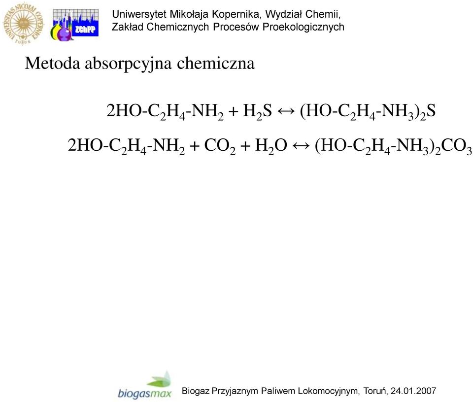 -NH 3 ) 2 S 2HO-C 2 H 4 -NH 2 + CO