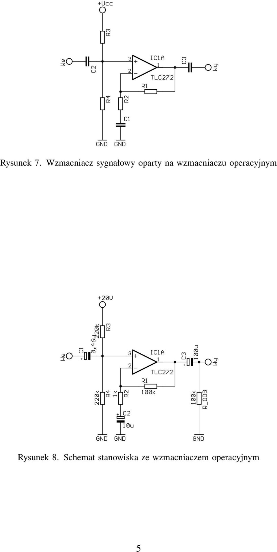 wzmacniaczu operacyjnym Rysunek