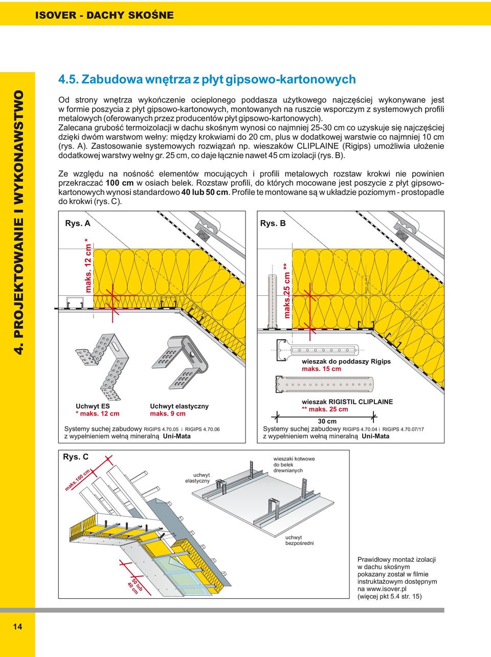 systemowych profili metalowych (oferowanych przez producentów płyt gipsowo-kartonowych).