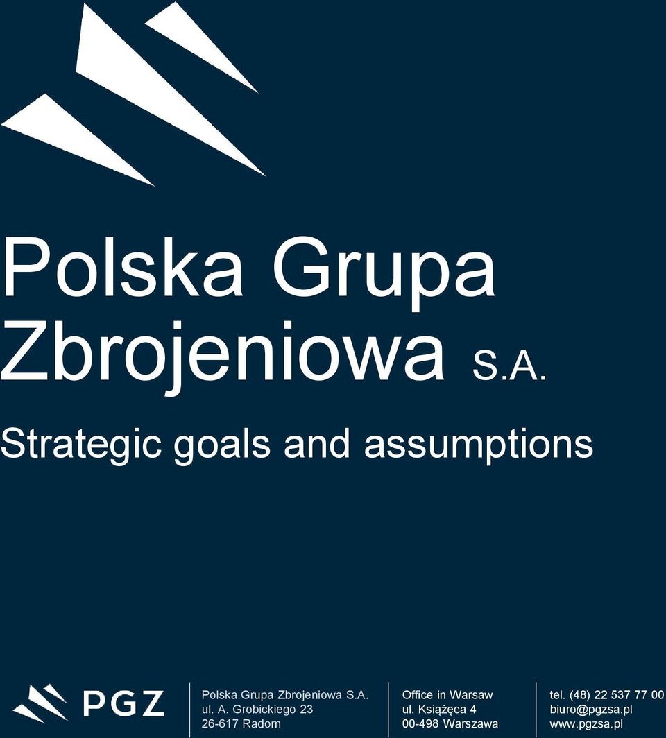 Grobickiego 23 26-617 Radom Office in Warsaw ul.