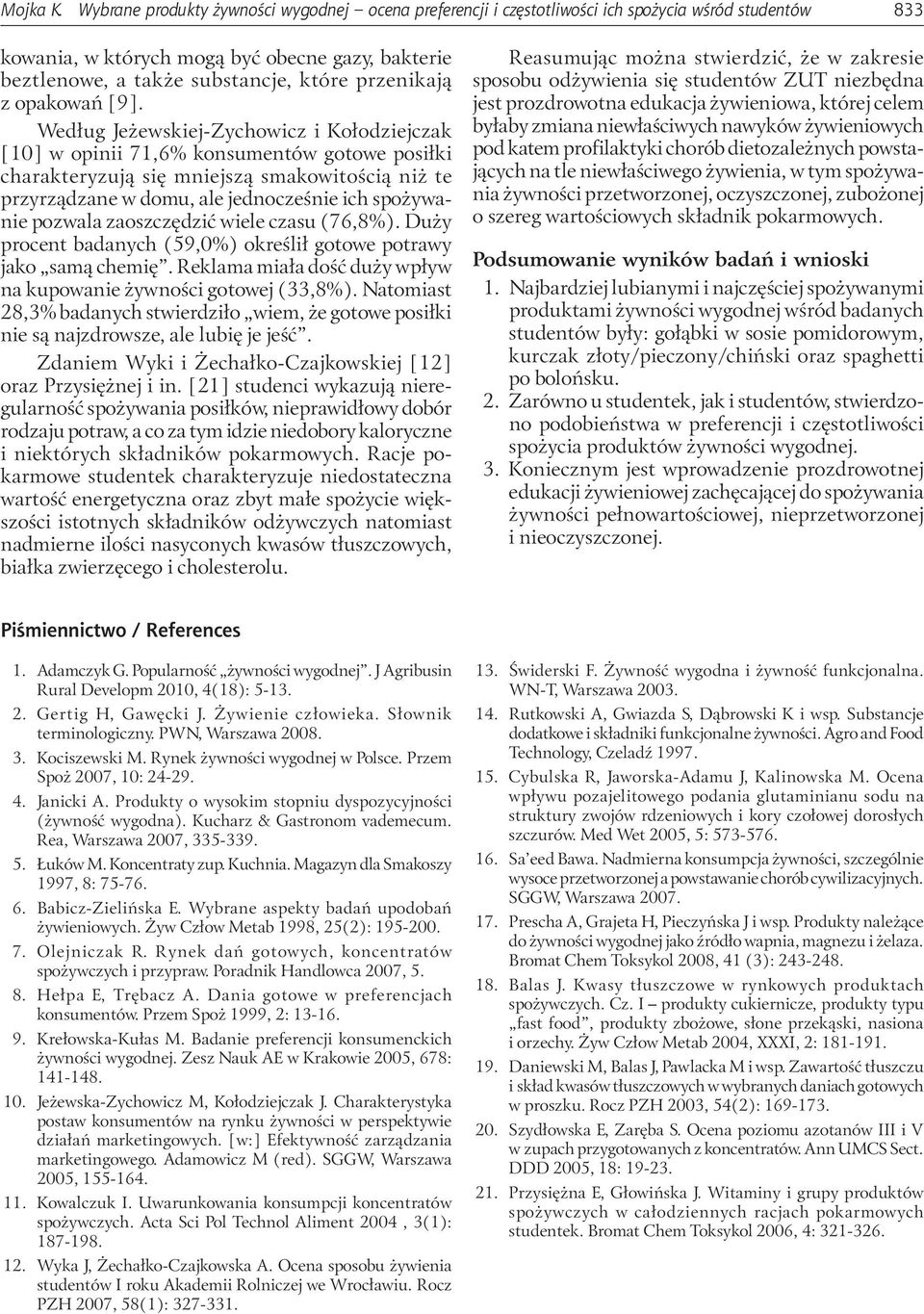 przenikają z opakowań [9].