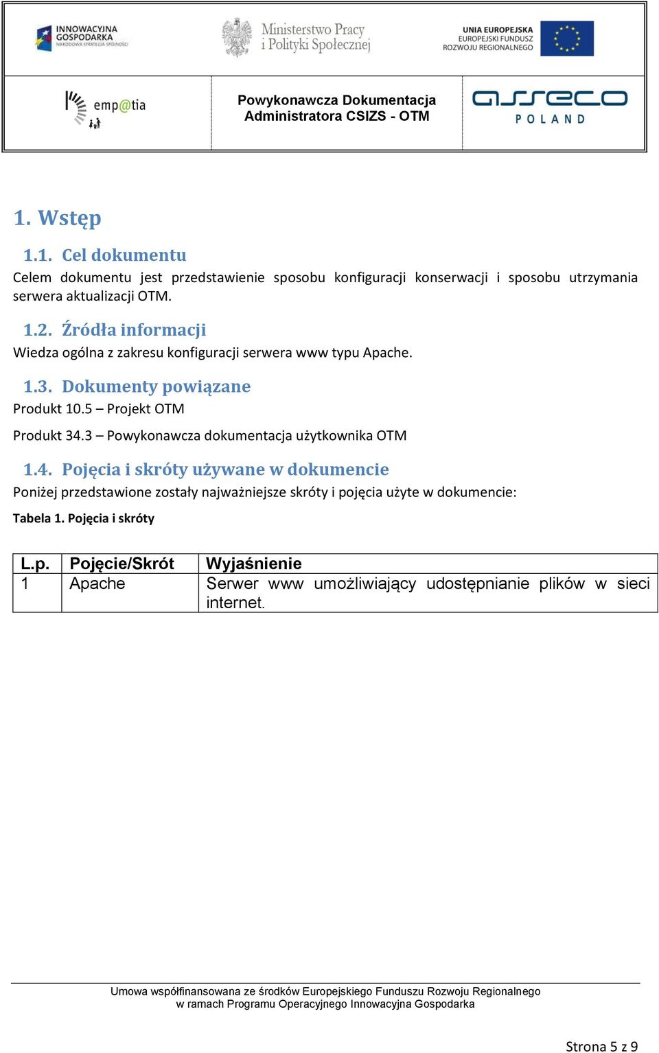 3 Powykonawcza dokumentacja użytkownika OTM 1.4.