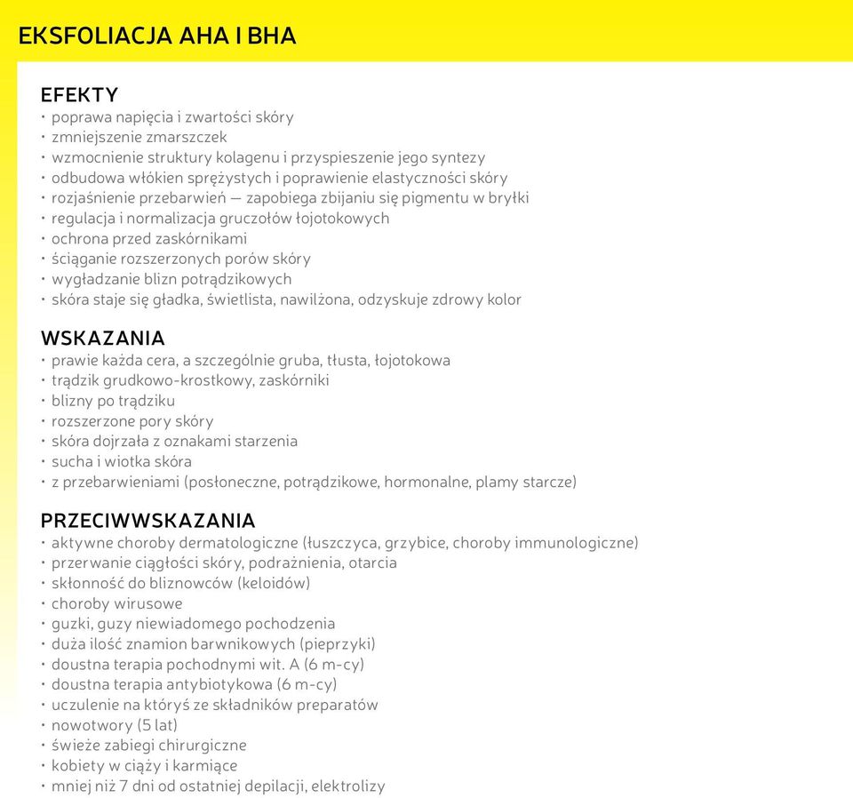 potrądzikowych skóra staje się gładka, świetlista, nawilżona, odzyskuje zdrowy kolor WSKAZANIA prawie każda cera, a szczególnie gruba, tłusta, łojotokowa trądzik grudkowo-krostkowy, zaskórniki blizny
