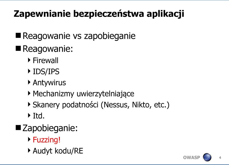 Mechanizmy uwierzytelniające Skanery podatności