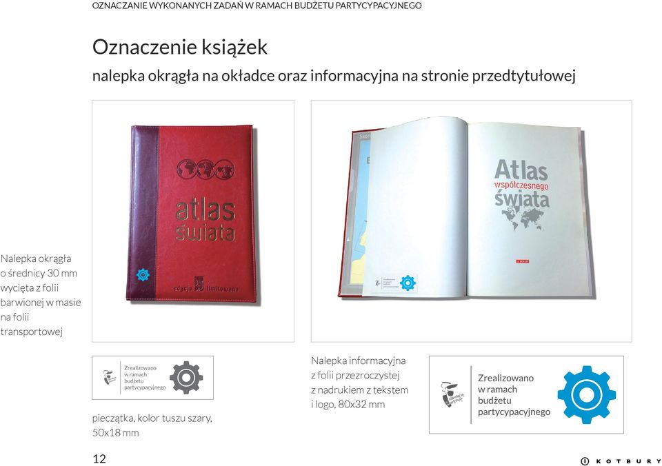masie na folii transportowej pieczątka, kolor tuszu szary, 50x18 mm Nalepka