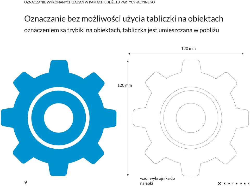 obiektach, tabliczka jest umieszczana w