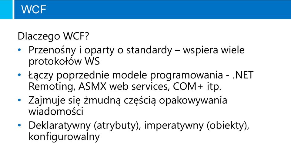 poprzednie modele programowania -.