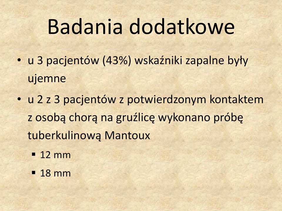 pacjentów z potwierdzonym kontaktem z osobą