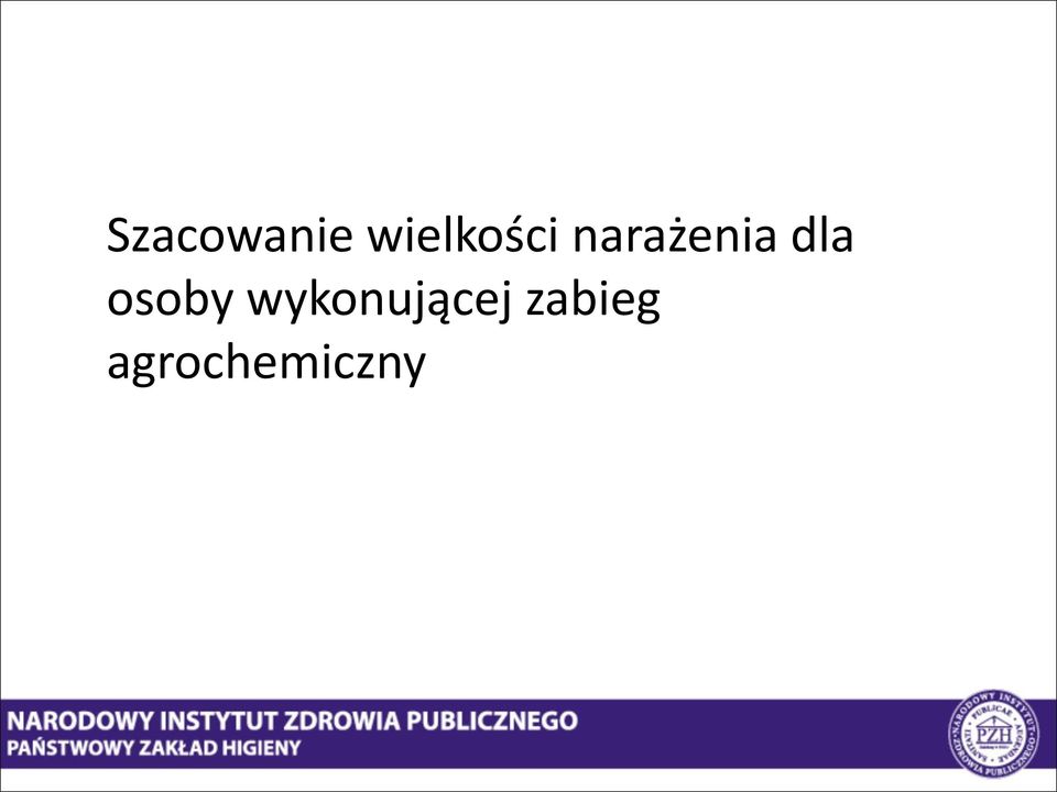 narażenia dla