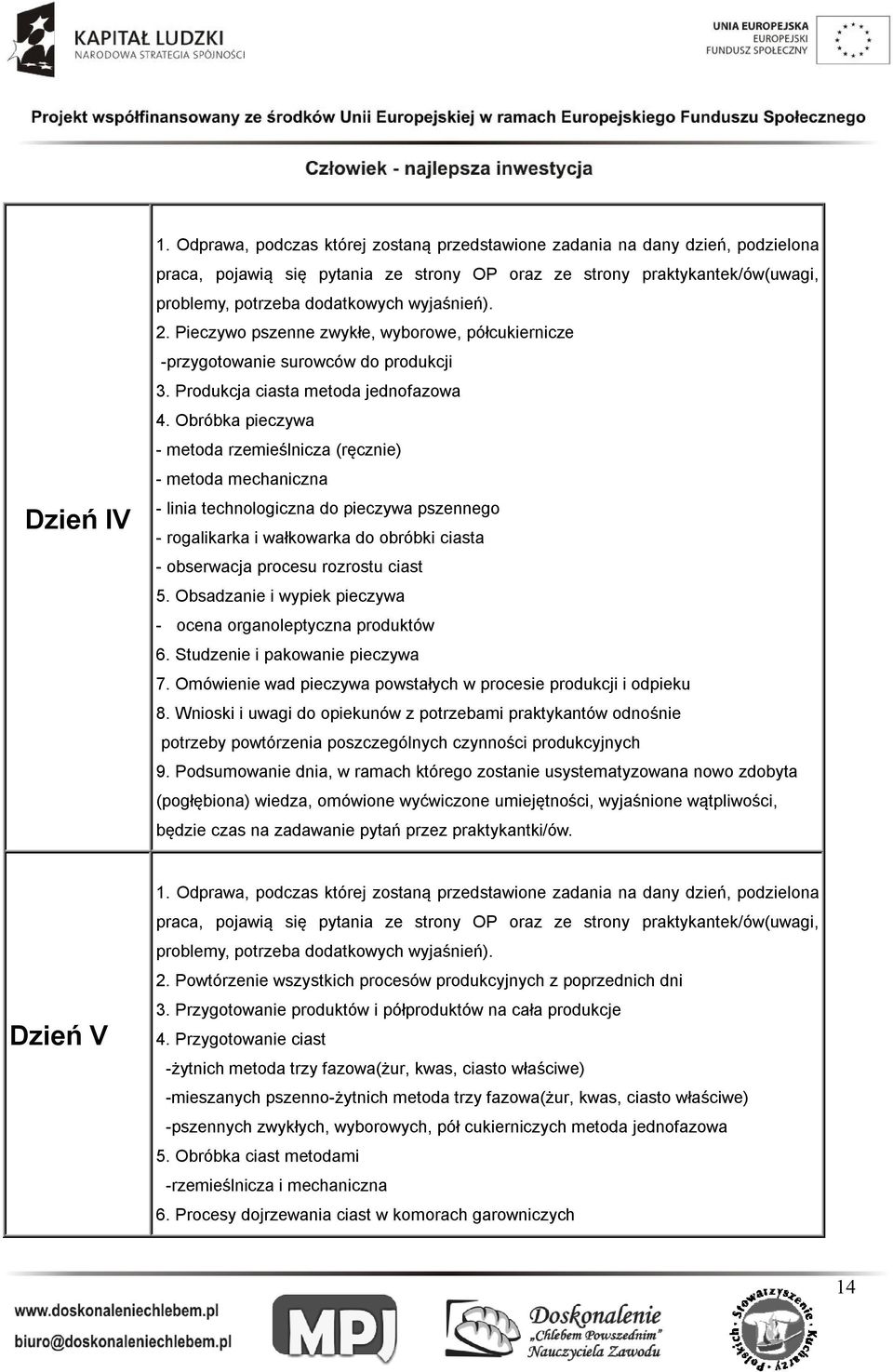 2. Pieczywo pszenne zwykłe, wyborowe, półcukiernicze -przygotowanie surowców do produkcji 3. Produkcja ciasta metoda jednofazowa 4.