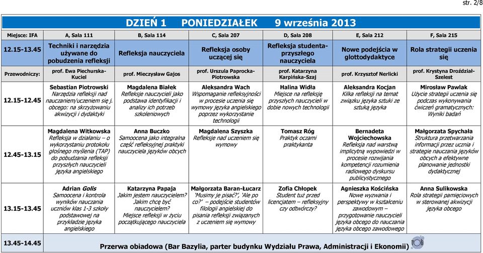 Samoocena i kontrola wyników nauczania uczniów klas 1-3 szkoły podstawowej na przykładzie języka angielskiego Refleksja prof.