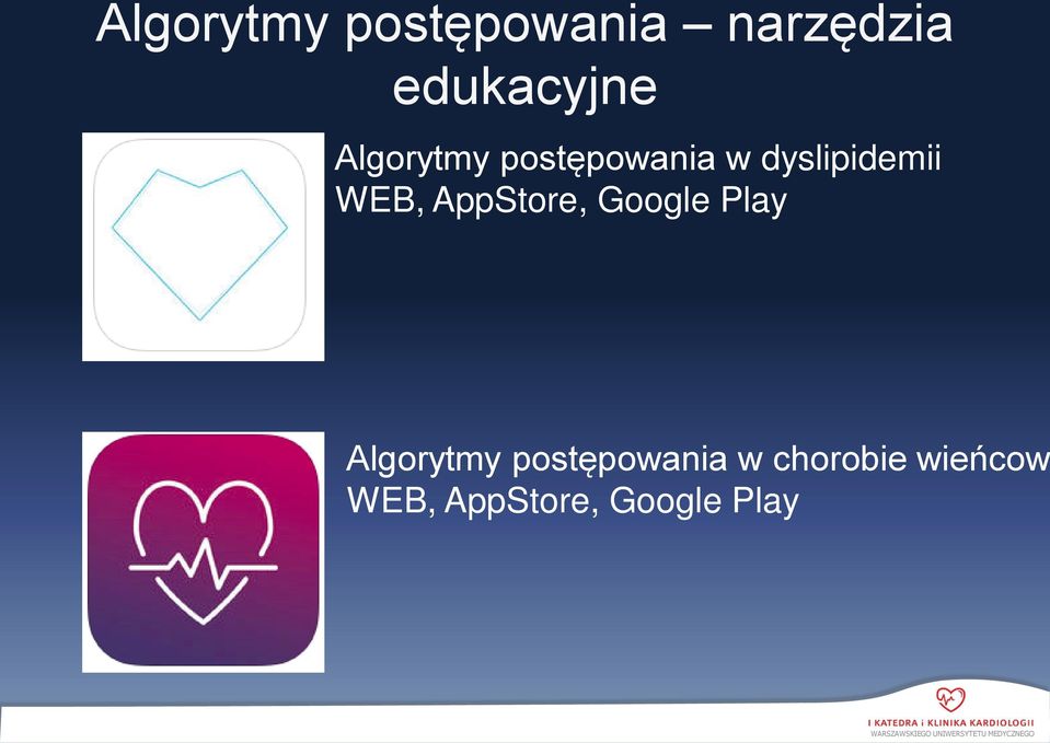 AppStore, Google Play Algorytmy postępowania