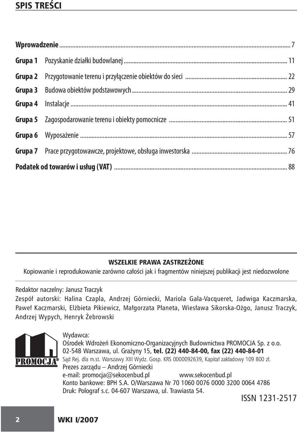 .. 76 Podatek od towarów i usług (VAT).