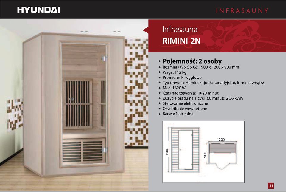 zewnątrz Moc: 1820 W Zużycie prądu na 1