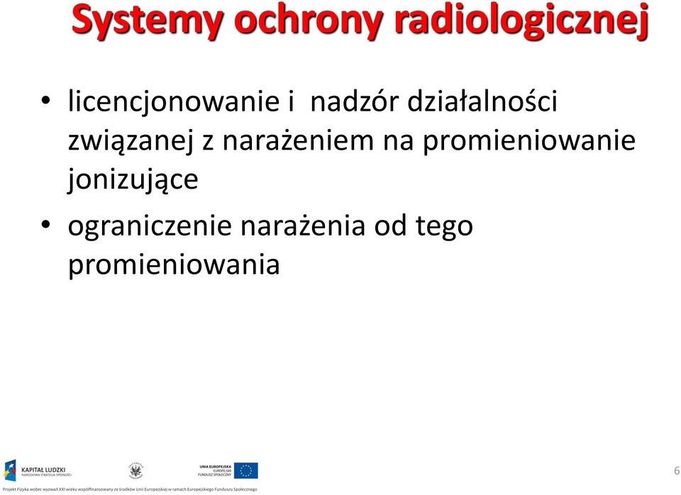 związanej z narażeniem na promieniowanie