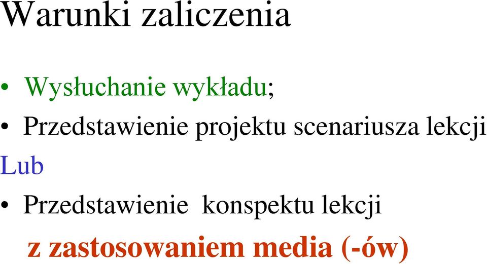 scenariusza lekcji Lub