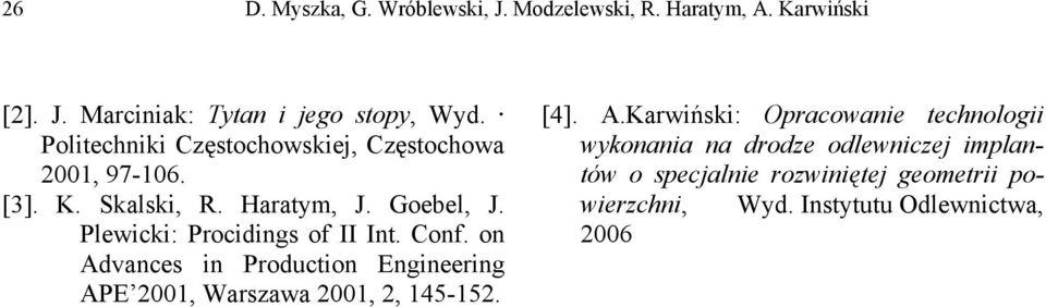Plewicki: Procidings of II Int. Conf. on Ad