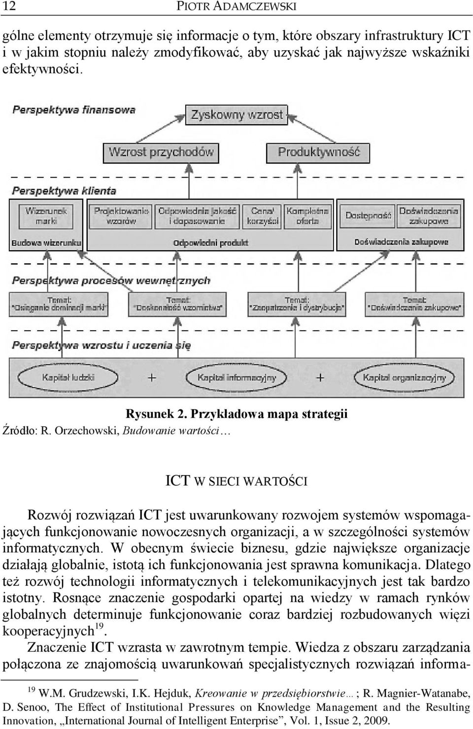 Orzechowski, Budowanie wartości ICT W SIECI WARTOŚCI Rozwój rozwiązań ICT jest uwarunkowany rozwojem systemów wspomagających funkcjonowanie nowoczesnych organizacji, a w szczególności systemów