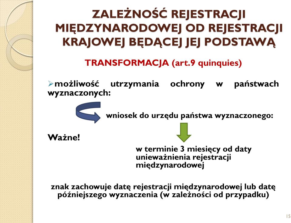 wyznaczonego: Ważne!