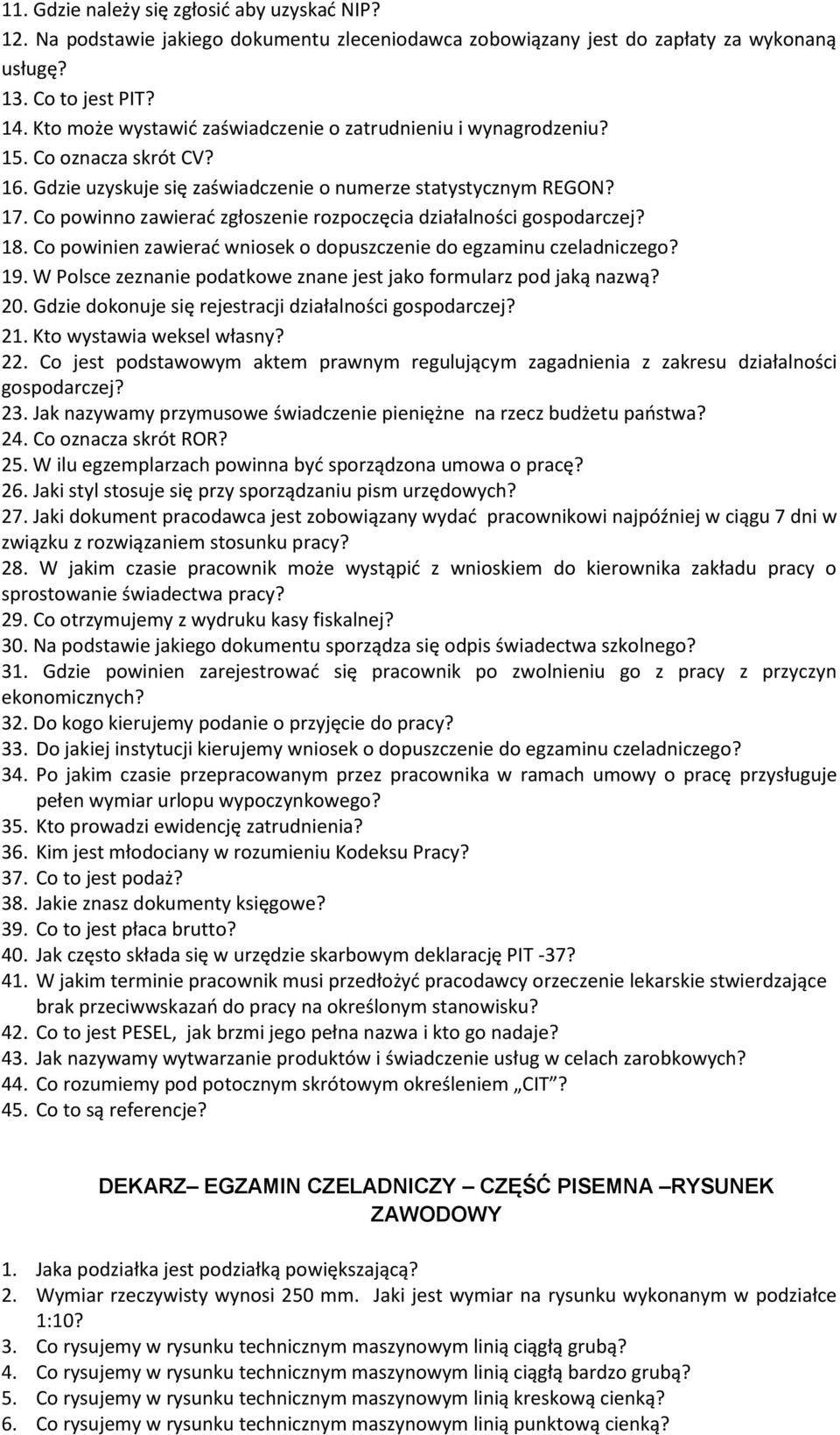 Co Rozumiemy Pod Potocznym Skrótowym Określeniem Pit DEKARZ EGZAMIN CZELADNICZY CZĘŚĆ PISEMNA RACHUNKOWOŚĆ ZAWODOWA - PDF