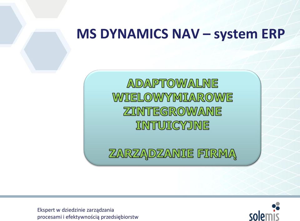 firmy i intuicyjny system do