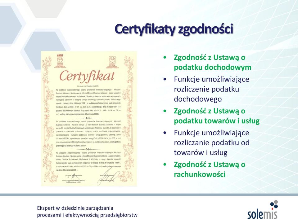 z Ustawą o podatku towarów i usług Funkcje umożliwiające