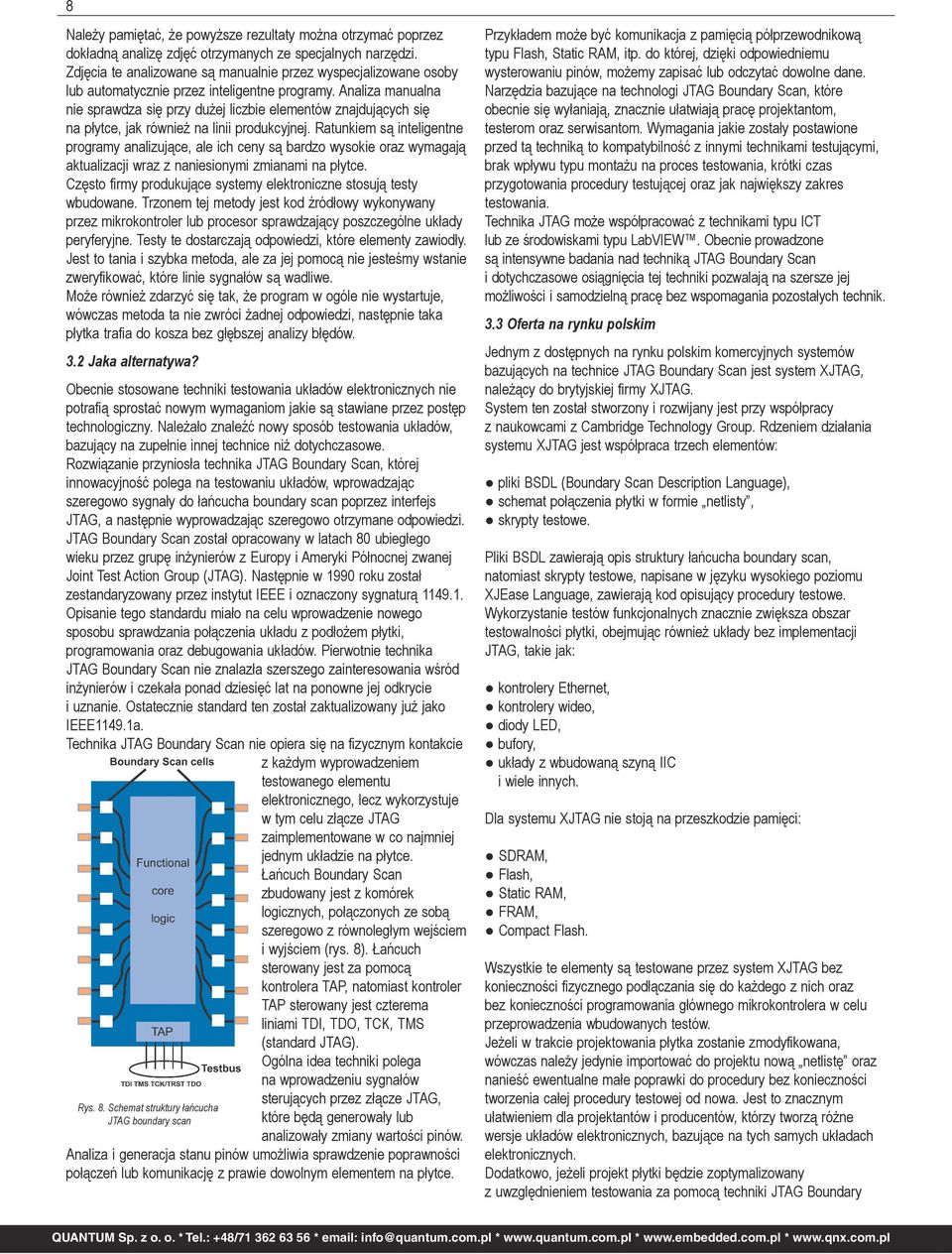Analiza manualna nie sprawdza się przy dużej liczbie elementów znajdujących się na płytce, jak również na linii produkcyjnej.
