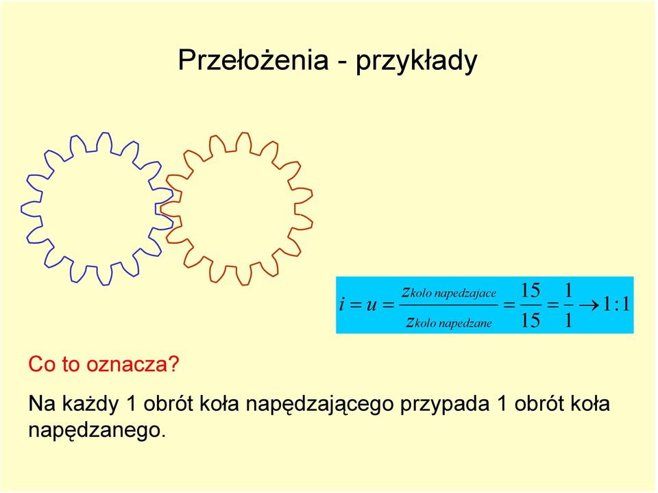 1:1 Co to oznacza?