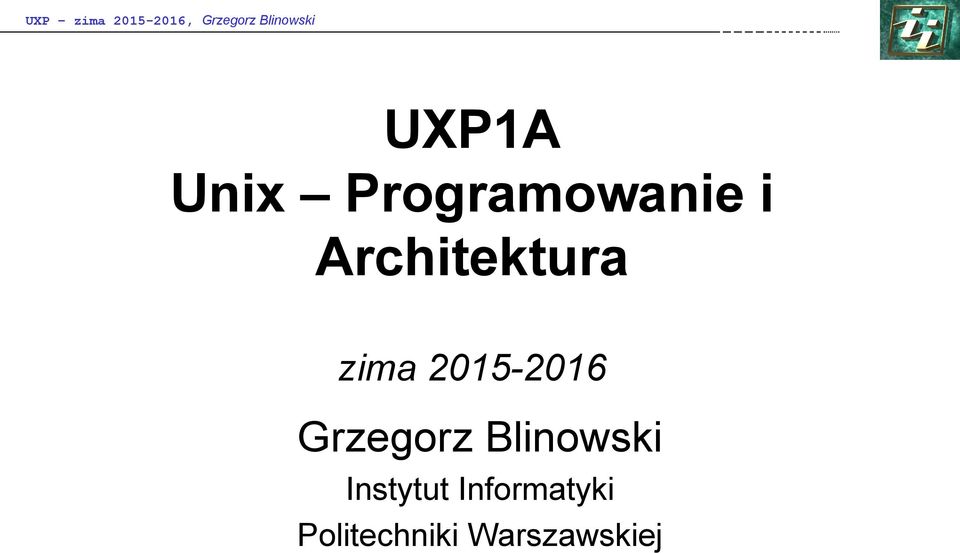 Architektura zima 215-216 Grzegorz