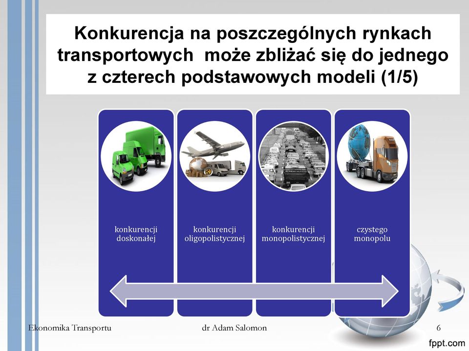 konkurencji doskonałej konkurencji oligopolistycznej