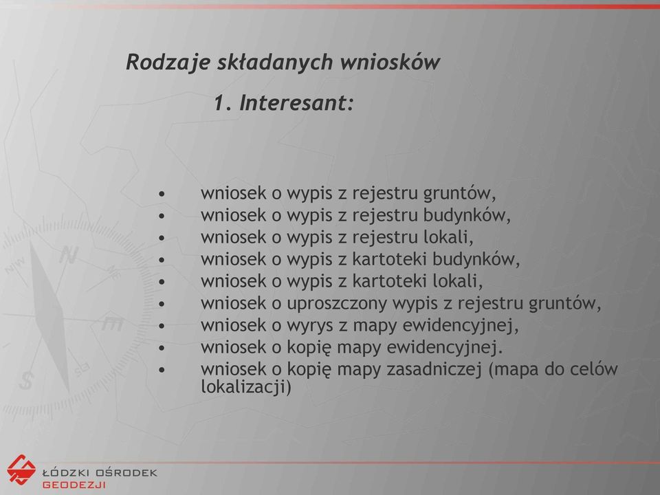 z rejestru lokali, wniosek o wypis z kartoteki budynków, wniosek o wypis z kartoteki lokali, wniosek