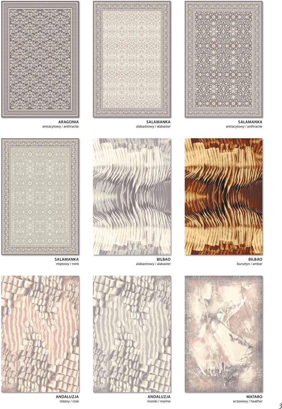 mint BILBAO alabastrowy / alabaster BILBAO bursztyn / amber