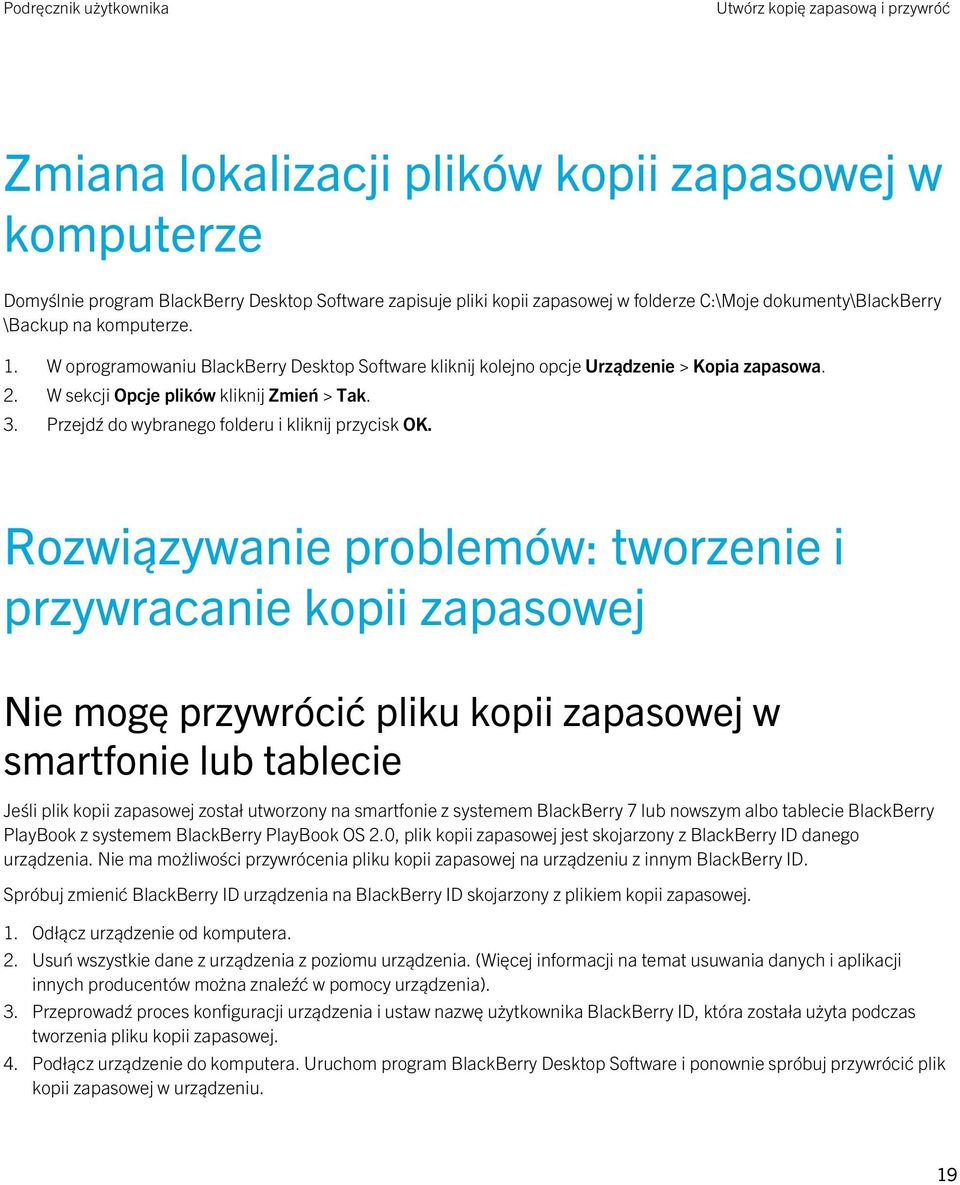 Przejdź do wybranego folderu i kliknij przycisk OK.