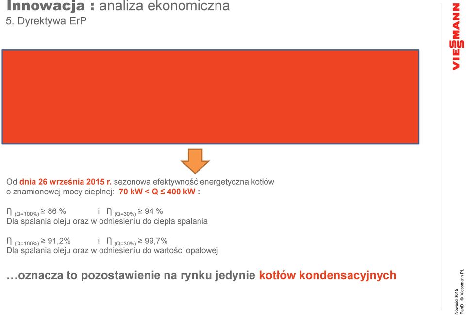 w sprawie wykonania dyrektywy Parlamentu Europejskiego i Rady 2009/125/WE w odniesieniu do wymogów dotyczących ekoprojektu dla ogrzewaczy pomieszczeń i ogrzewaczy wielofunkcyjnych Od dnia 26 września