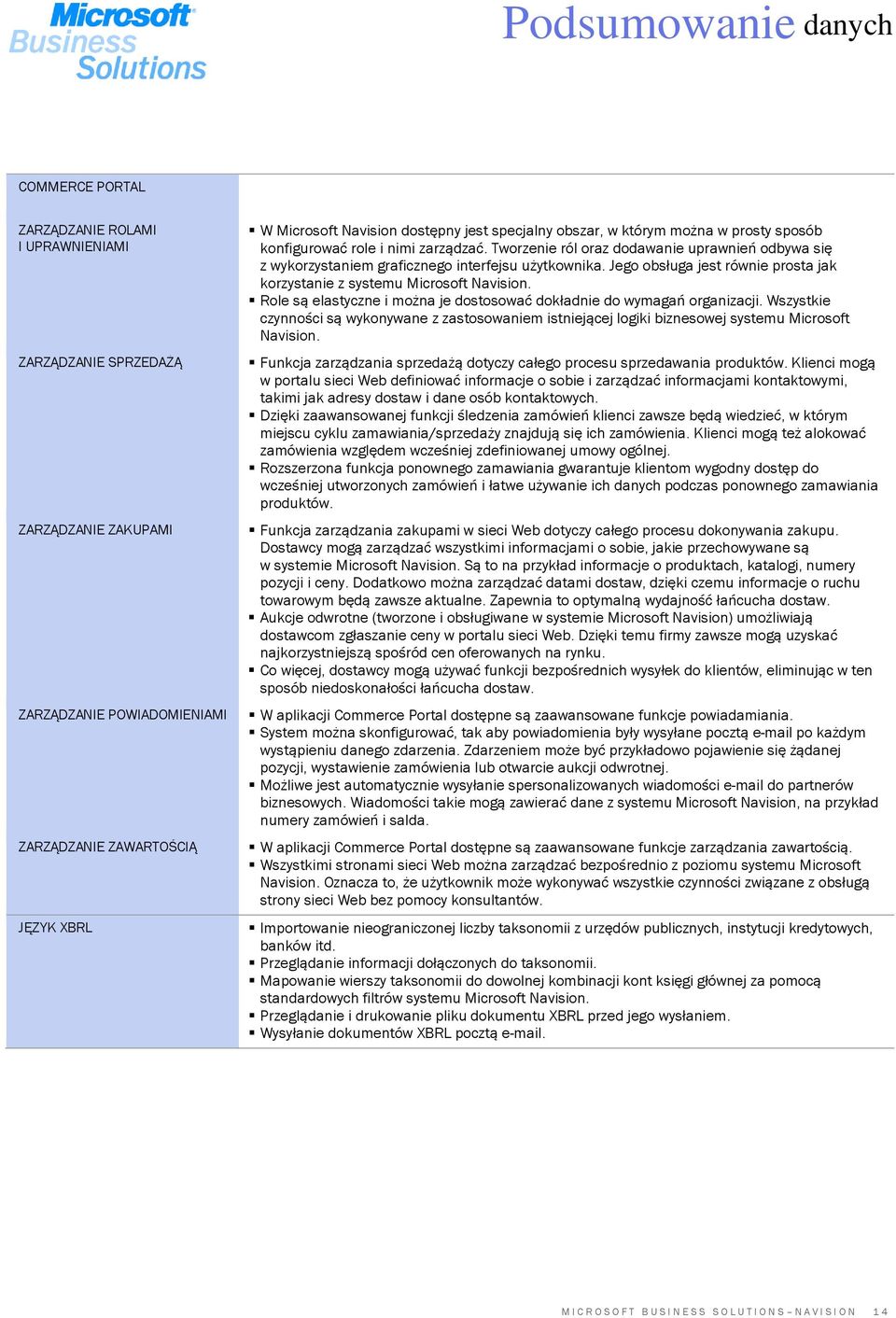 Tworzenie ról oraz dodawanie uprawnień odbywa się z wykorzystaniem graficznego interfejsu użytkownika. Jego obsługa jest równie prosta jak korzystanie z systemu Microsoft Navision.