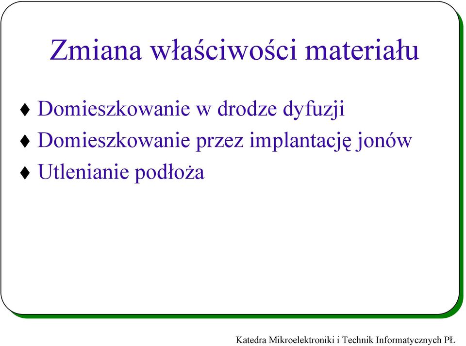 dyfuzji Domieszkowanie przez