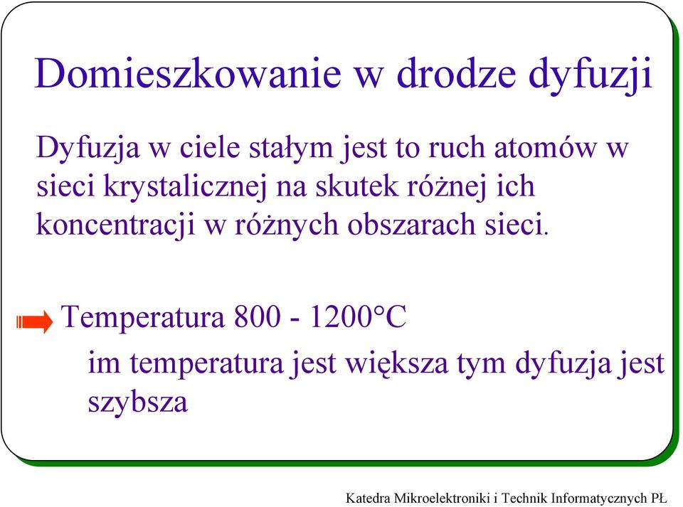 ich koncentracji w różnych obszarach sieci.